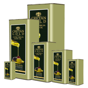 Cretan Gold Extra Virgin Olive Oil Tin