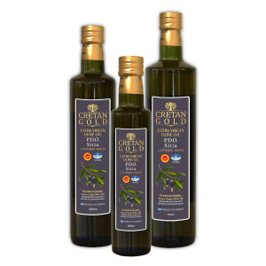 PDO Sitias - Cretan Gold Extra Virgin Olive Oil Dorica Bottle